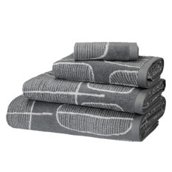 MissPrint Trees Cotton Towel Grey